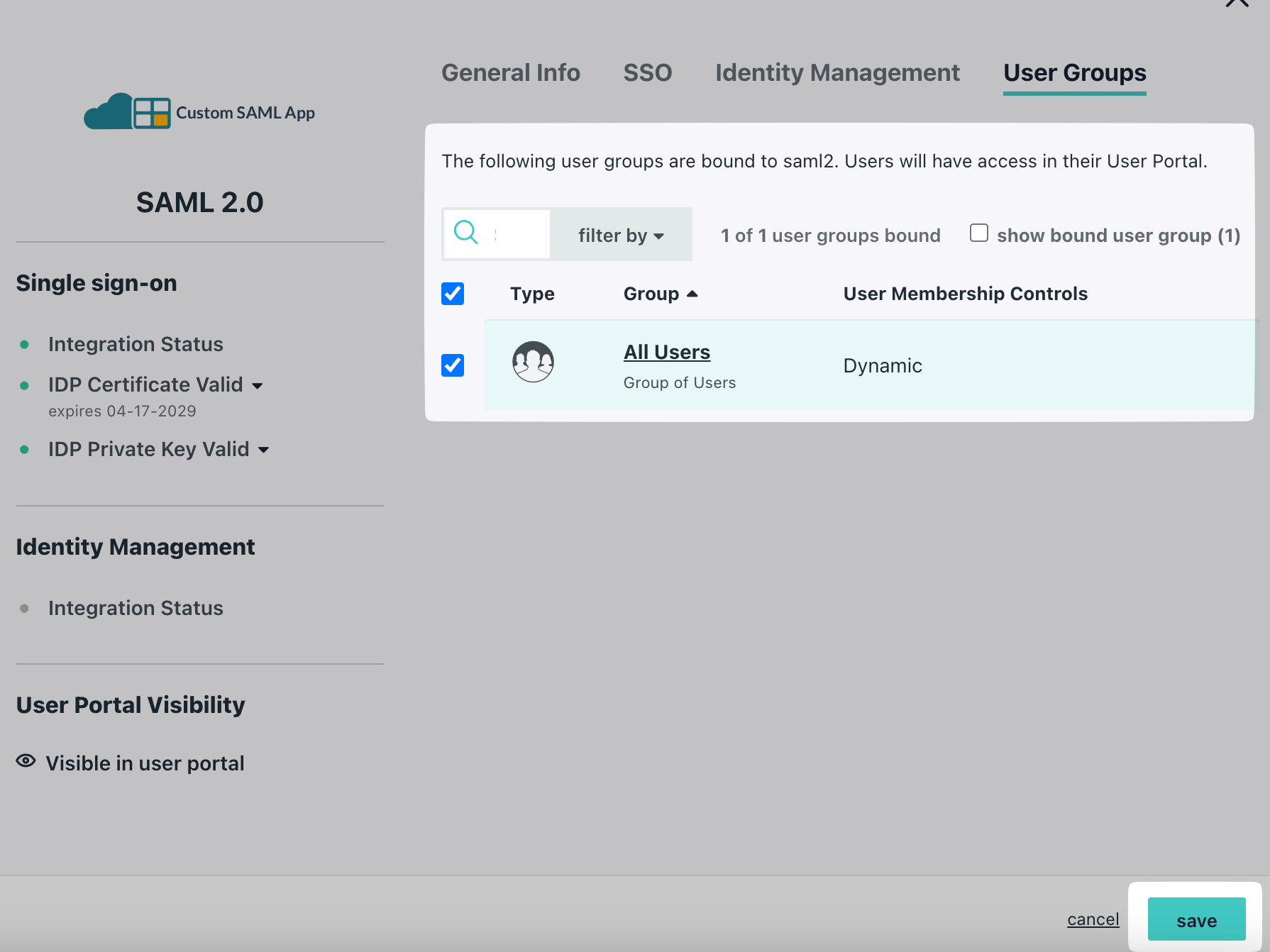 Assign individuals or groups to your application