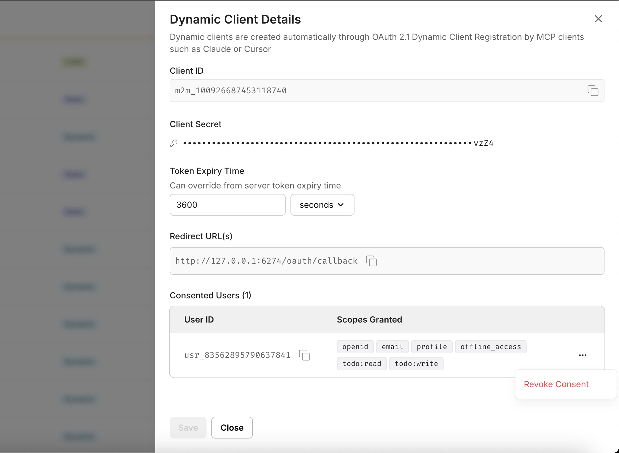 View Consented Users